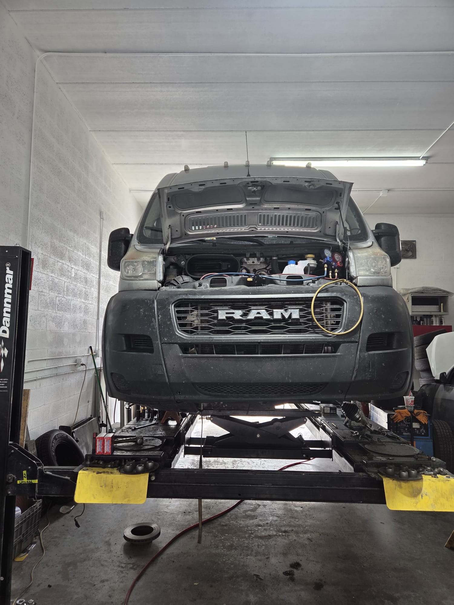 RAM van lifted in shop